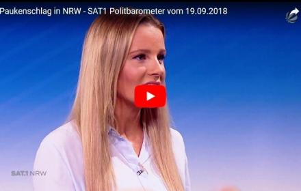 Sat1 NRW mit yougov Politbarometer 19.09.2018